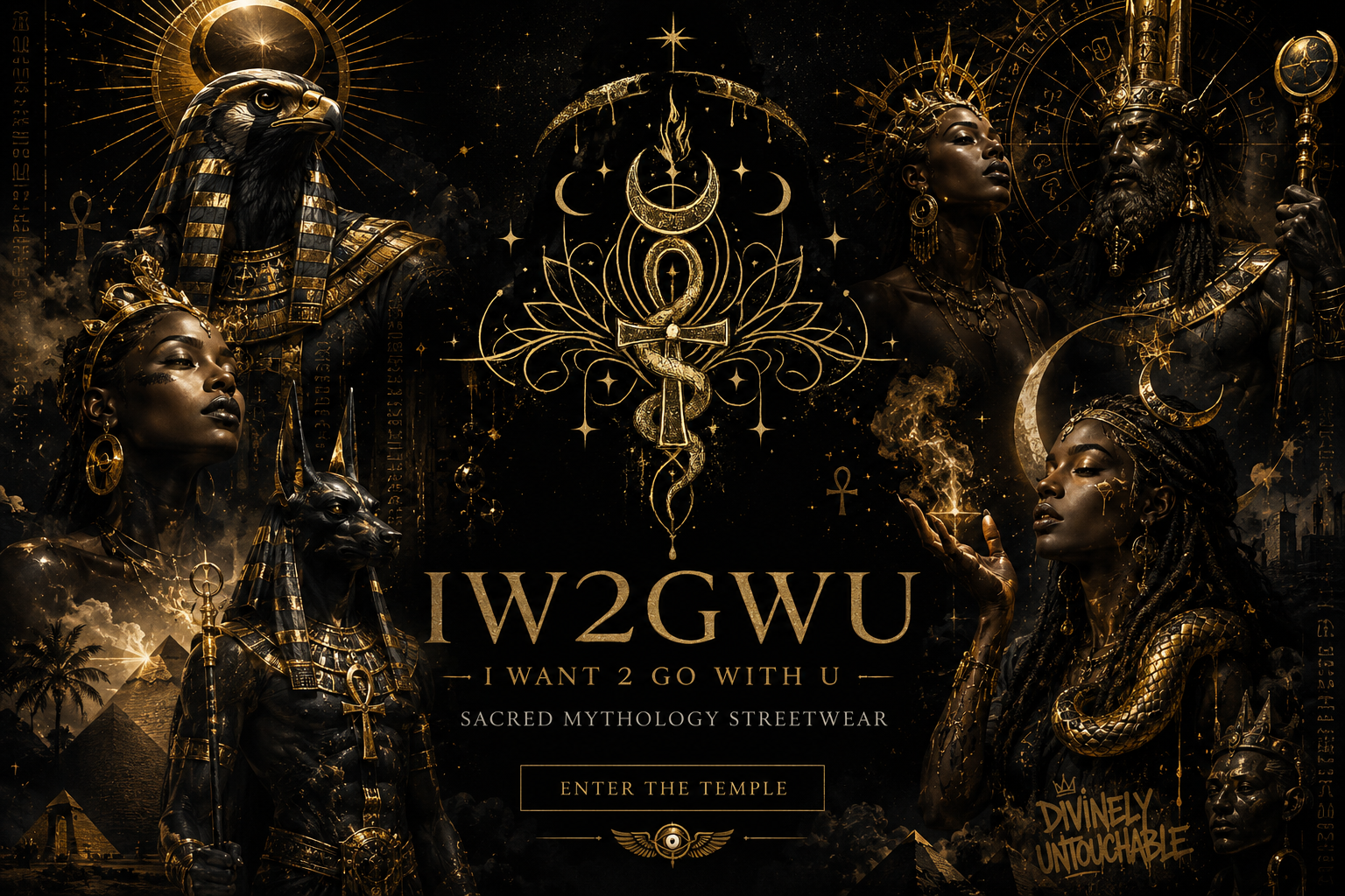 IW2GWU sacred mythology streetwear mockup